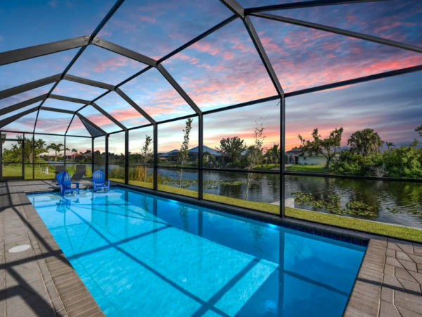 Beautiful Florida Vacation Villa with Private Pool & Canal Views